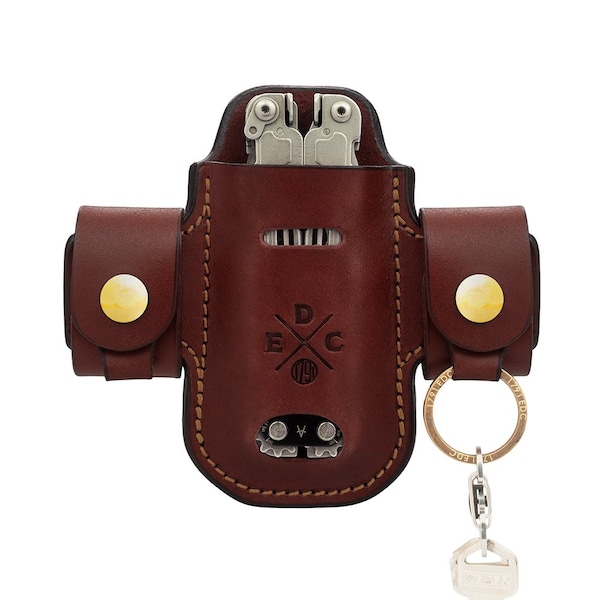 Leather Sheath for L/XL Multitool & Action-Snap Belt Attachment